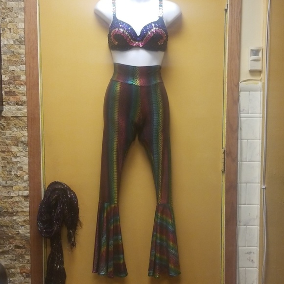 Colorful bellbottom pants - Picture 6 of 8
